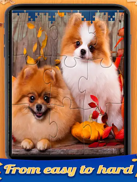 Play Jigsaw Dogs Puzzle Game  and enjoy Jigsaw Dogs Puzzle Game with UptoPlay