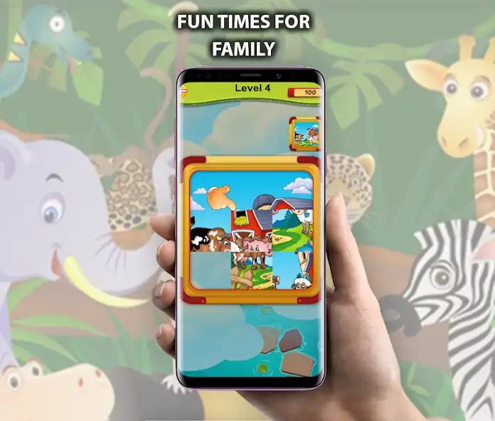 Play Jigsaw Puzzle Animals: Cartoon Puzzles for Kids as an online game Jigsaw Puzzle Animals: Cartoon Puzzles for Kids with UptoPlay