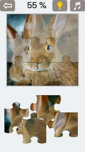 Play Jigsaw Puzzle: Rabbit as an online game Jigsaw Puzzle: Rabbit with UptoPlay