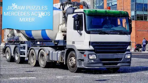 Play Jigsaw puzzles Mercedes Actros mixer  and enjoy Jigsaw puzzles Mercedes Actros mixer with UptoPlay