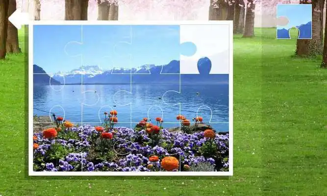 Play Jigsaw puzzle. Spring