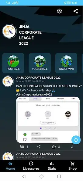 Play JINJA CORPORATE LEAGUE  and enjoy JINJA CORPORATE LEAGUE with UptoPlay