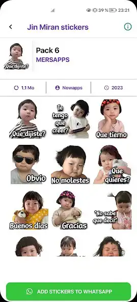 Play Jin Miran animated stickers as an online game Jin Miran animated stickers with UptoPlay