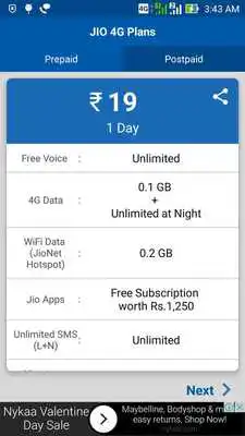 Play JIO 4G Tariff Plans