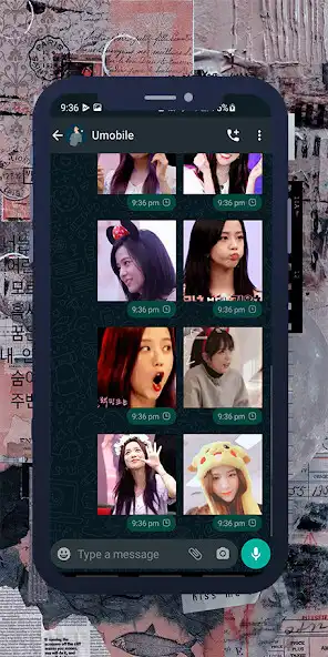 Play Jisoo Animated WASticker as an online game Jisoo Animated WASticker with UptoPlay
