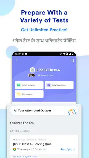 Play JKSSB Class 4 Prep App: PYP as an online game JKSSB Class 4 Prep App: PYP with UptoPlay