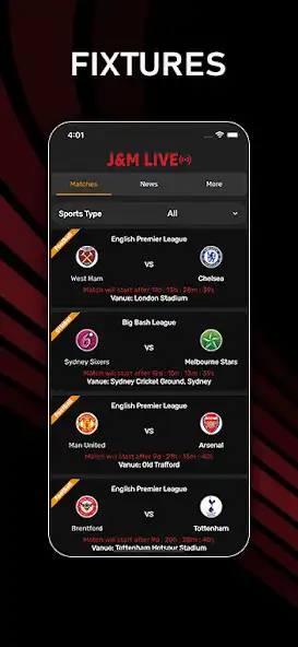 Play JM Live- Sports Schedule,News as an online game JM Live- Sports Schedule,News with UptoPlay