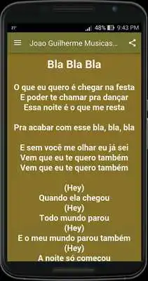 Play Joao Guilherme Musica Letras