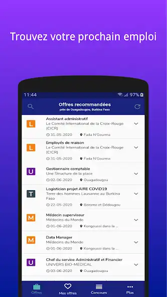 Play Jobfaso - Offres demploi - Résultats de concours  and enjoy Jobfaso - Offres demploi - Résultats de concours with UptoPlay