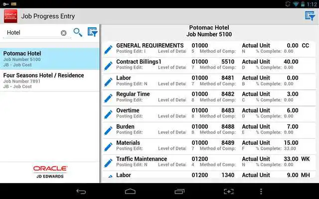 Play Job Progress Entry - JDE E1