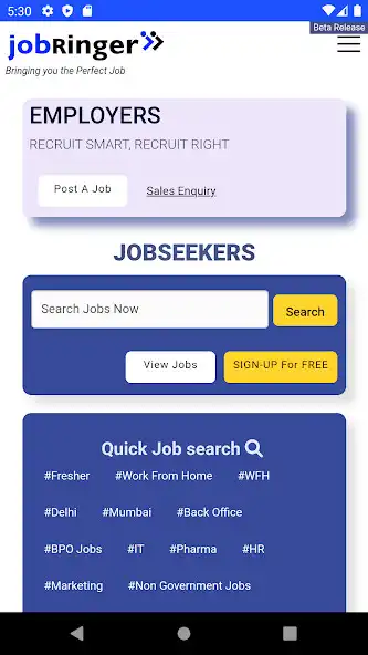 Play Jobringer - Indias Job Portal  and enjoy Jobringer - Indias Job Portal with UptoPlay