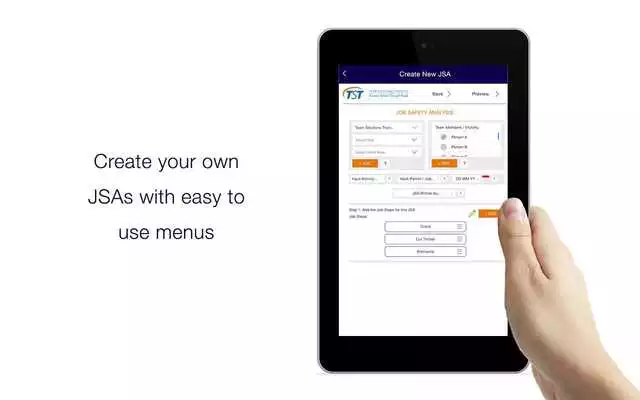 Play Job Safety Analysis - Tablet