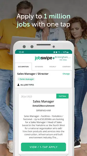 Play JobSwipe - Millions of Jobs  and enjoy JobSwipe - Millions of Jobs with UptoPlay
