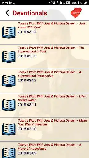 Play Joel Osteen - Daily Devotional as an online game Joel Osteen - Daily Devotional with UptoPlay