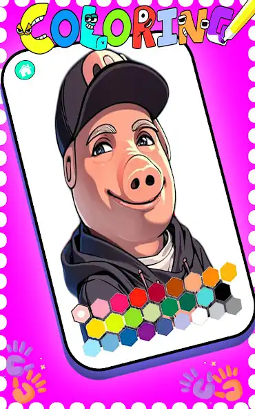 Play John Pork Coloring as an online game John Pork Coloring with UptoPlay
