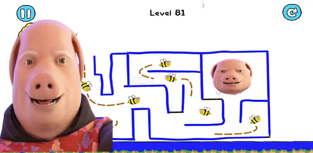 Play John Pork pig Dead - draw save as an online game John Pork pig Dead - draw save with UptoPlay