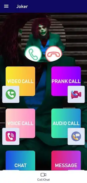 Play Joker Fake Video Call as an online game Joker Fake Video Call with UptoPlay