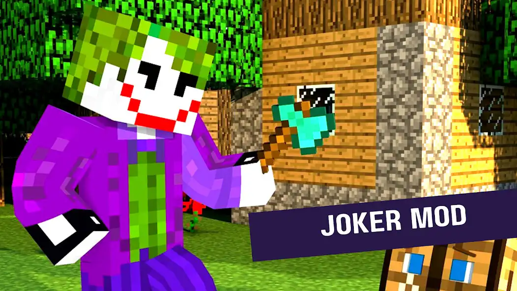 Play Joker Mod  Skin for Minecraft as an online game Joker Mod  Skin for Minecraft with UptoPlay