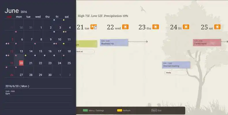 Play Jorte Calendar for BRAVIA