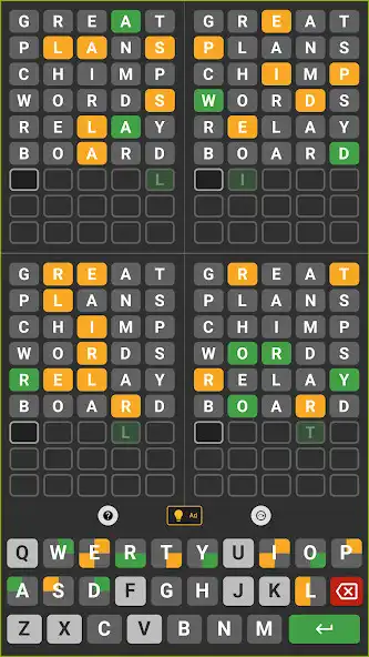 Play Jotto Wordles 4 as an online game Jotto Wordles 4 with UptoPlay