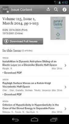 Play Journal of Elasticity