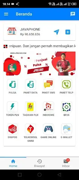 Play JPReload Solusi Penjual Pulsa  and enjoy JPReload Solusi Penjual Pulsa with UptoPlay