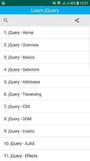 Play JQuery Tutorials  and enjoy JQuery Tutorials with UptoPlay