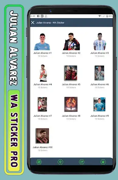 Play Julian Alvarez - WA Sticker  and enjoy Julian Alvarez - WA Sticker with UptoPlay