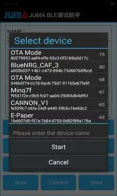 Play JUMA BLE Debugging Assistants