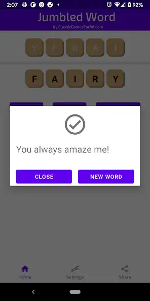 Play Jumbled Word as an online game Jumbled Word with UptoPlay