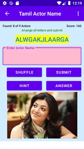 Play Jumble Name - Tamil Actors  and enjoy Jumble Name - Tamil Actors with UptoPlay