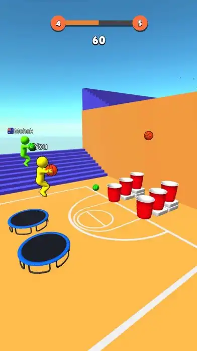 Play Jump Dunk 3D as an online game Jump Dunk 3D with UptoPlay