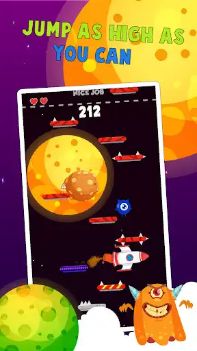 Play Jumping Alien as an online game Jumping Alien with UptoPlay
