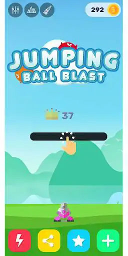 Play Jumping Ball Blast - Fire Balls Shooter 2020 as an online game Jumping Ball Blast - Fire Balls Shooter 2020 with UptoPlay