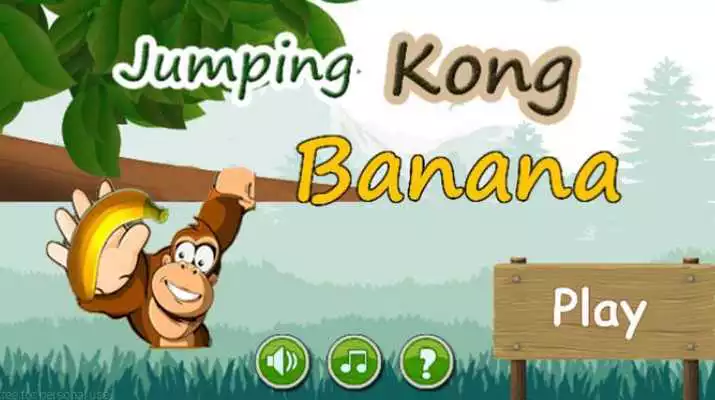 Play jumping Kong Banana