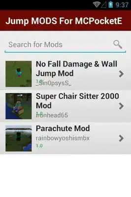 Play Jump MODS For MCPocketE Play Jump MODS For MCPocketE