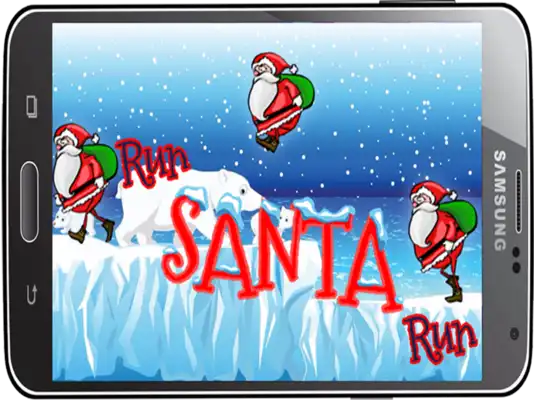 Play jump santa Run adventures