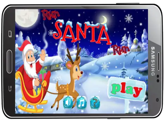 Play jump santa Run adventures
