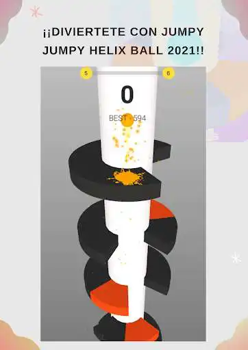 Play Jumpy Jumpy Helix Ball 2021 as an online game Jumpy Jumpy Helix Ball 2021 with UptoPlay