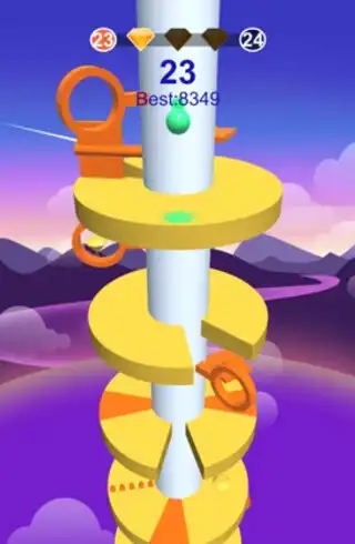 Play JUMPY JUMPY Helix Jump BALL as an online game JUMPY JUMPY Helix Jump BALL with UptoPlay