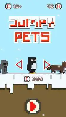Play Jumpy Pets: Christmas (Arcade endless hopper)