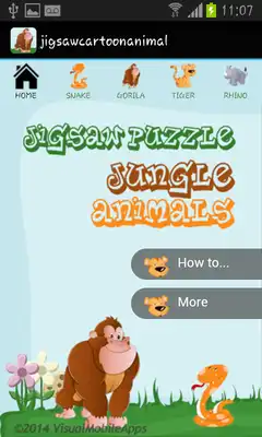 Play Jungle Animals Tile puzzle