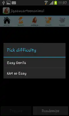 Play Jungle Animals Tile puzzle