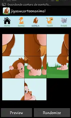 Play Jungle Animals Tile puzzle