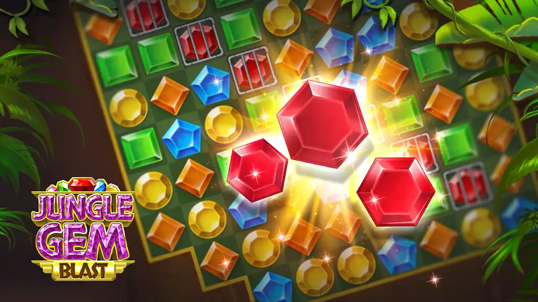 Play Jungle Gem Blast: Wild Jewels as an online game Jungle Gem Blast: Wild Jewels with UptoPlay