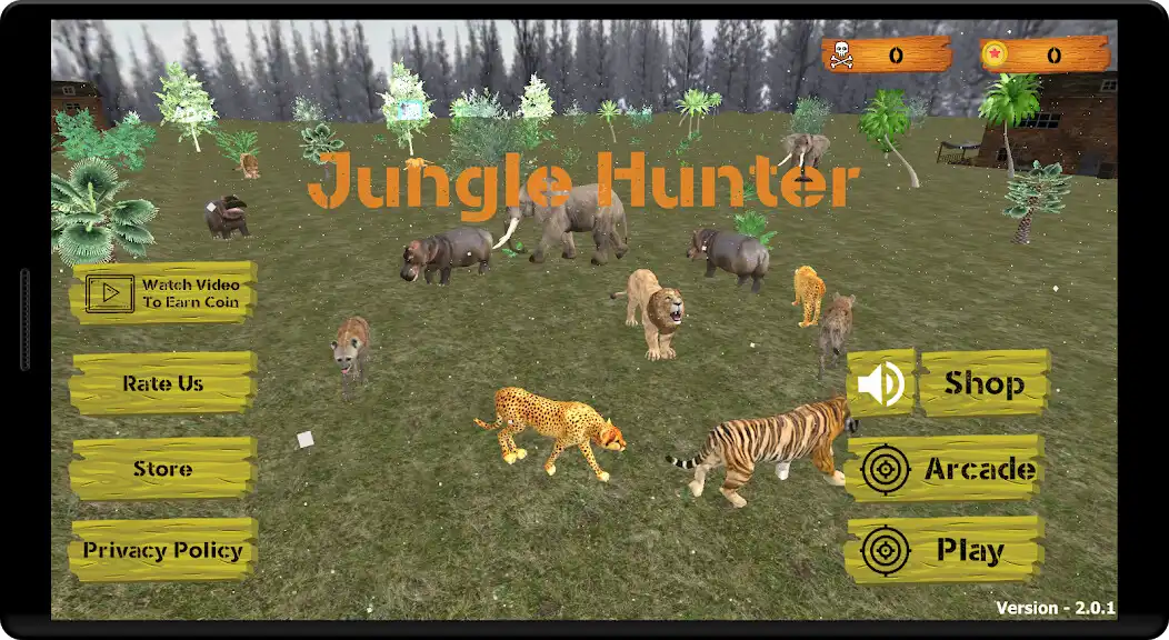 Play Jungle Hunter Animal Shooting as an online game Jungle Hunter Animal Shooting with UptoPlay