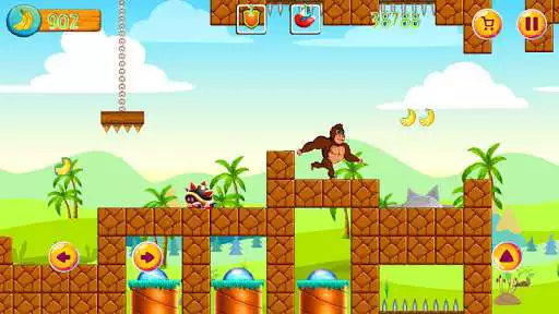 Play Jungle Monkey Run 2 as an online game Jungle Monkey Run 2 with UptoPlay