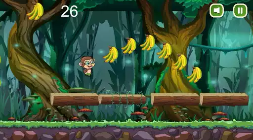 Play Jungle Monkey Run as an online game Jungle Monkey Run with UptoPlay