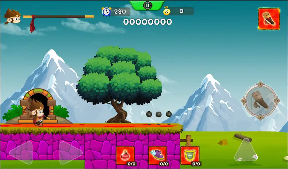 Play Jungle Monk Retro as an online game Jungle Monk Retro with UptoPlay