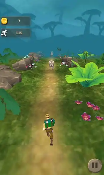 Play Jungle Run: Monsters Land as an online game Jungle Run: Monsters Land with UptoPlay